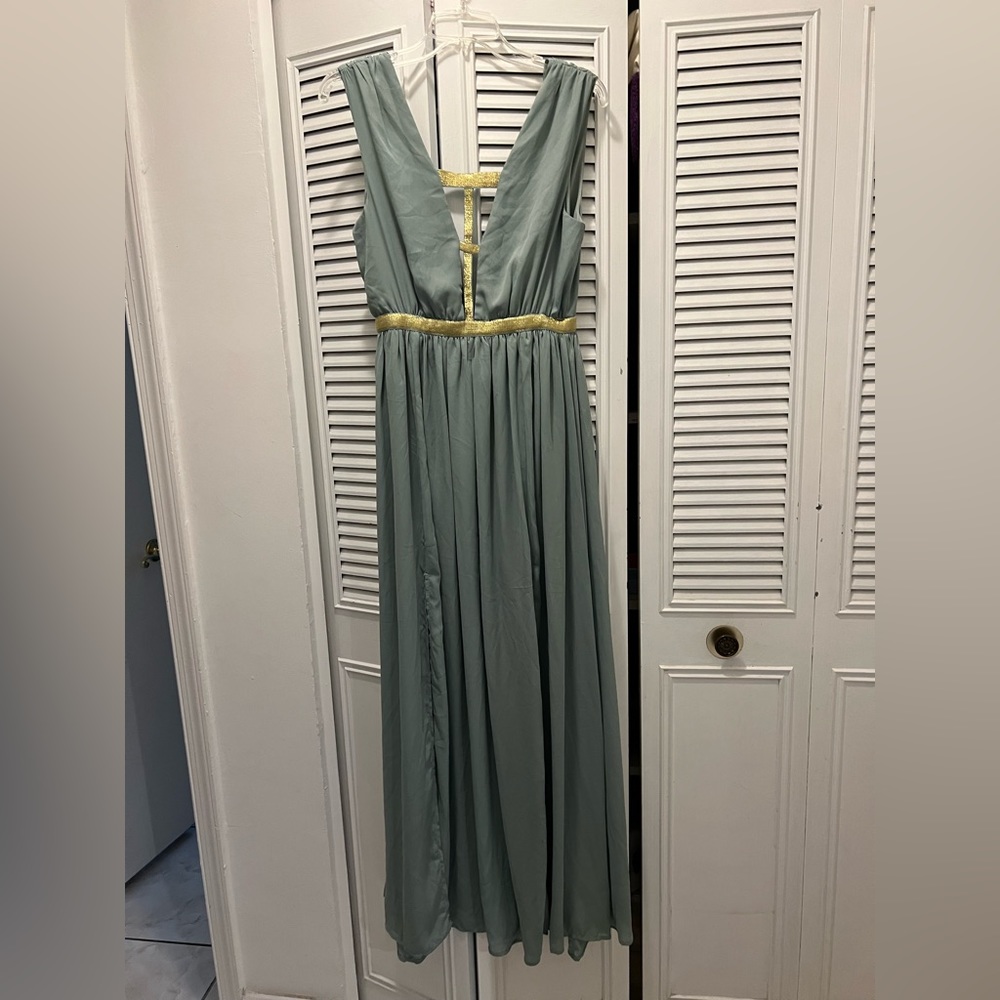 Muted Sea Foam Green Greek Goddess Dress Love Culture